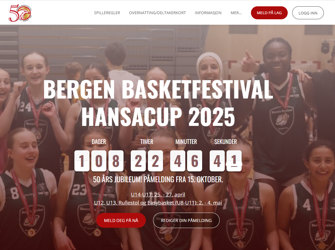Bergen Basket Festival Banner