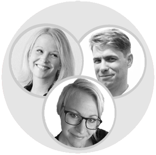 Malin, Patrik og Petronella i Cup Manager support